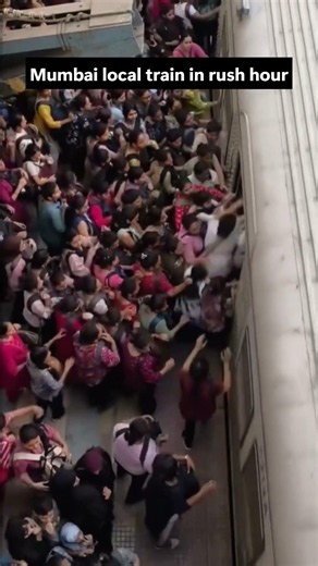 Mumbai Local Train during Rush Hour