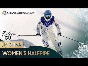 Eileen Gu gets her gold in halfpipe, earns THIRD medal at 2026 Winter Olympics | NBC Sports