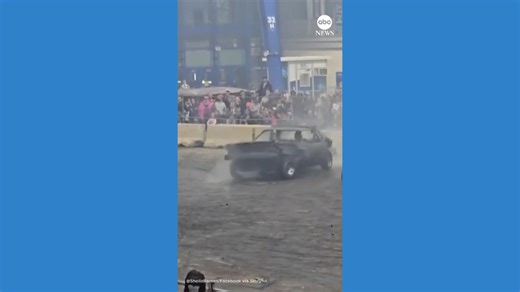 Demolition derby car crashes into crowd in Oklahoma
