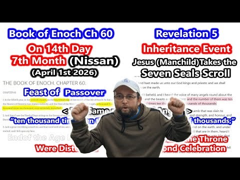 If Enoch 60 = "CIVIL" Calendar. Inheritance Event = PASSOVER Feast. April 1st 👉