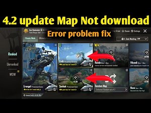 How to Fix maps Download error in bgmi 4.2 update l PUBG map not download problem solve