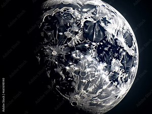 Moon Background Realistic moon. The Moon is an astronomical body that orbits planet Earth. Background for business and advertising.