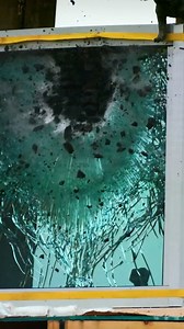 Bowling Ball Takes Down Bulletproof Glass #bowling #balls #bulletproof #bulletproofglass #bowlingball #ball #reels #cannon #glass #reel | How Ridiculous