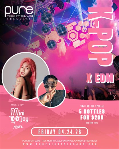 K-POP x EDM feat. Minijoy tickets by Pure Nightclub