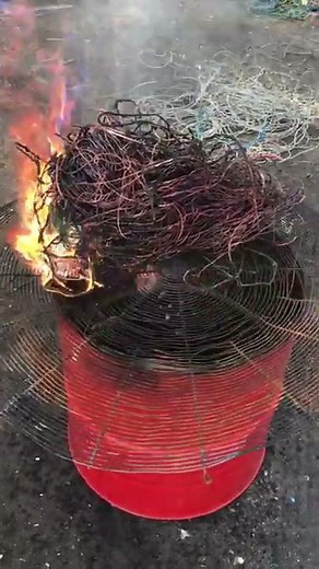 Burning cables for copper