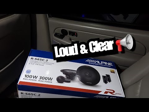 Alpine Type R 6.5 components speakers in the duramax