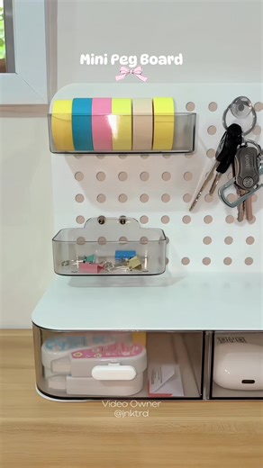 Creative Mini Peg Board Ideas for Desk Organization