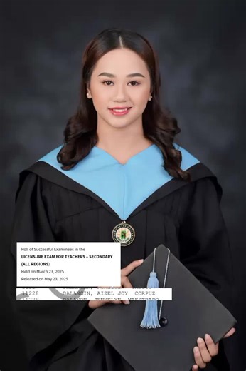 Long story short, I survived✨ AIZEL JOY CORPUZ DALANGIN, LPT. Bachelor of Secondary Education Major in Mathematics #LPT #letpasser #letmarch2025