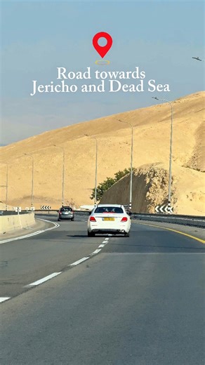 "Journey through history: The Road to Jericho, where ancient tales meet the serene beauty of the Dead Sea."#Israel #Jerusalem #jericho #reelsviralシ #explore | Sanjit Gurung