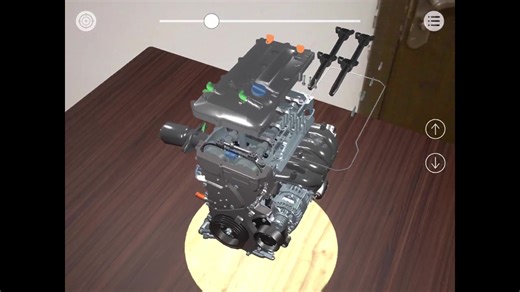 自制的发动机AR拆装应用，现已登陆App Store（采用[UE4]结合[ARKit]开发）