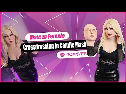 Transform with Roanyer's New Camile Mask & D Cup Silicone Breastplate. #roanyer #mtf #transition