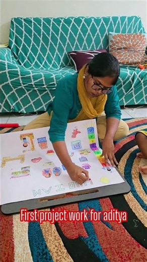 Nursery homework | Nursery project work #school #projectwork #ytshorts