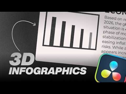 3D Infographics in DaVinci Resolve (Motion Graphics Tutorial)