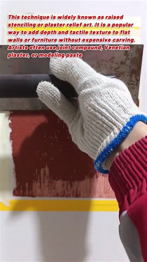 Textured Tiger Art Stencil Reveal