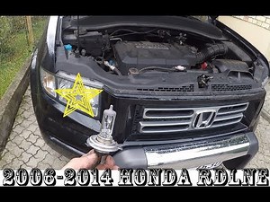 How do you replace the headlight bulb of the Honda Ridgeline?