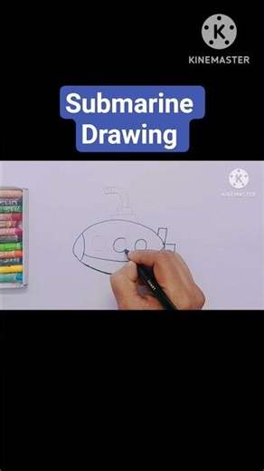 Submarine Drawing 🛥️ #submarinedrawing #shorts #happynaughtykids