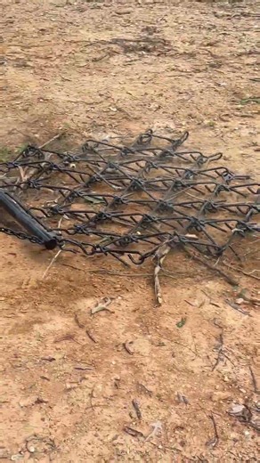 KUAFU 4' x 4' Heavy Duty Chain Drag Harrow 3/8" Tines Compatible with Tractors ATV UTV Lawn Tractor