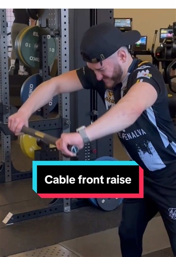 Cable Front Raise Workout in London