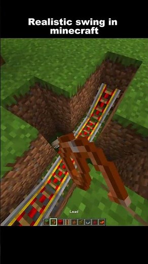 Realistic swing tutorial#minecraft