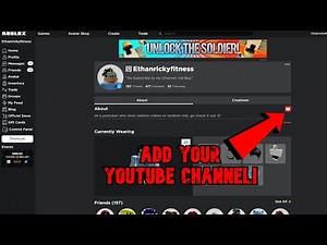 How to add your Youtube channel into your Roblox Profile