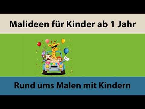 Malideen für Kinder ab 1 Jahr entdecken | Rund ums Malen mit Kindern