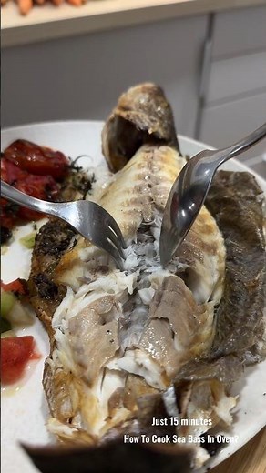 Oven Baked sea bass #sofiaafoodie #seafood #recipe