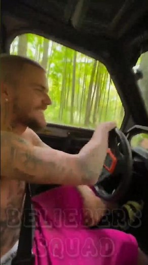 Justin Bieber driving a Polaris RZR off-road and having the time of his life #justinbieber