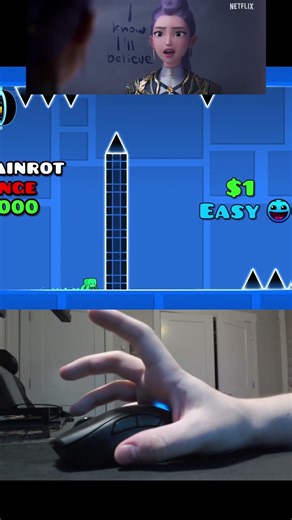 Purple Kpop Vs Golden Spider in Geometry Dash! 😊