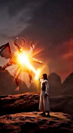 god vs. SATAN: ✝️ EVIL Stands NO CHANCE! #faith #jesus #shortvideo #short