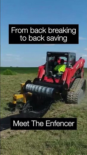 Enfencer Wire Back Silt Fence Installer