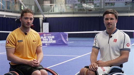 Wimbledon: Alfie Hewett wins semi-final thriller to keep his hopes of winning wheelchair singles title alive