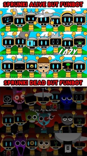 SPRUNKI ALIVE BUT FUNBOT vs SPRUNKI DEAD BUT FUNBOT #sprunki #gameplay #games #roblox