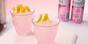 Frozen pink gin