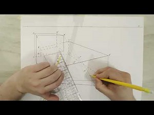 Géométrie Descriptive 1 - Les ombres - Méthode avec croisement d'ombres au sol