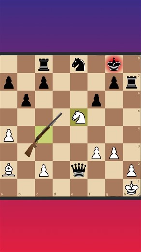 Brilliant Queen Sacrifice Mate with Knight and Bishop | Stunning Chess Tactic#chess#rook#chessshorts