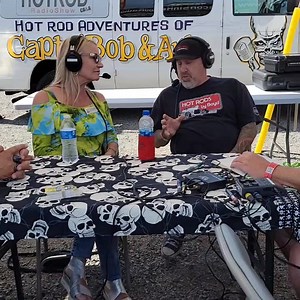 Jo Coddington and Duane Mayer reunited @iolacarshow for the 1st time since American Hot Rod. Tune in tomorrow for the entire interview! This is a don't miss show! #jocoddington #duanemayer #iolacarshow #americanhotrod #captnbobandarlo #whrr #fonzfm #carshow #gandrud_parts_center #bennett_coachworks #wiscobigboy | Wisconsin Hot Rod Radio