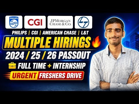 🔥 Philips, CGI, American Chase & L&T Hiring 2026 | Freshers Drive | Apply Now!