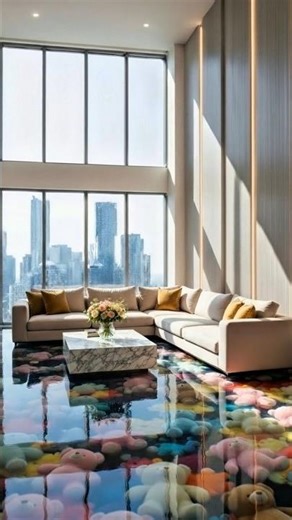 Shocking Epoxy Floor Made With 1000 Teddy Bears 😱 Luxury Room Transformation