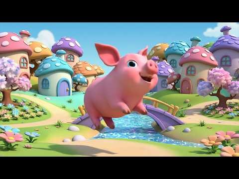 Happy Piglet Says Oink Oink Oink | Funny Farm Animal Sounds & Nursery Rhymes