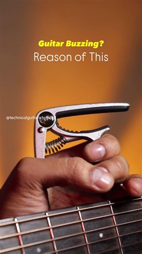 Guitar Buzzing Problem Reason of Your Capo⚠️ #shorts