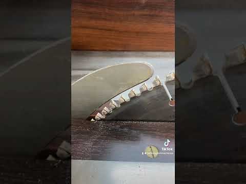 table saw riving knife set up