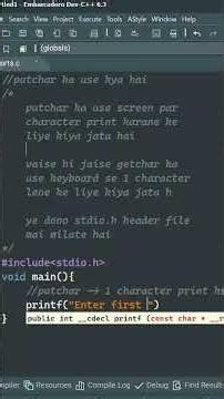 putchar in C 🤔 | How putchar Works | C Programming | #shorts