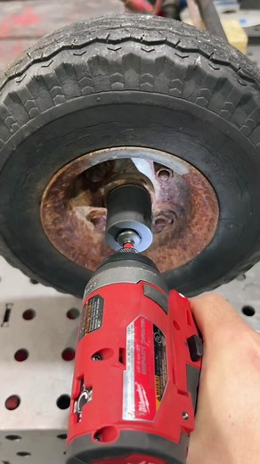 GoKart build Part 2! New wheels and tires are on, next I’ll make them fit the frame! #buildbreakrepeat #gokart #kart #garage @gopowersports