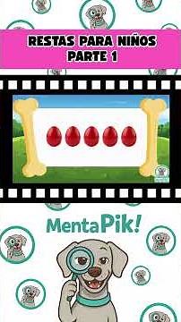 ¡RESTAS BÁSICAS para niños con huevos de dinosaurio y globos! | Matemáticas y dinosaurios para niños