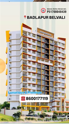 Mr.Rahul C Guptaa on Instagram: "☎️ +91 9588415841/+91 8600177119 **📍PROJECT NAME:** *VISHNU ALTEZZA* **(Live with Happiness)** *By Vishnu Infra* 🏡 **Premium 1BHK & 2BHK Flats with Deck** *Also available: Jodi Flat Options* ✅ **Sample Flat Ready** ✅ **K.B.M.C Approved** ✅ **MAHARERA No:** P51700048439 📌 **LOCATION ADVANTAGES** 💫 *Nearby Essentials & Conveniences:* 🛒 D Mart – Near the Complex 🛍️ Reliance Trends – 5 Mins 🍕 Domino’s Pizza – 5 Mins 🛺 Auto Stand – Next to Complex 🚆 Badlapur 