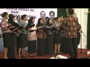 Mars Perpustakaan oleh Vocal group Unpad pada Pembukaan Rakerpus XX IPI