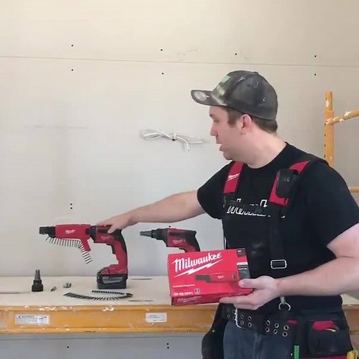 Increasing productivity. The M18 FUEL™ Drywall Screw Gun with Collated Magazine http://bit.ly/2ovyZGL Video Credit: Drywall Nation | Milwaukee Tool