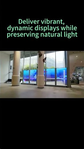 Work magic on glass with transparent LED screens!