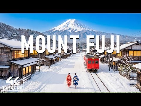 Winter at Mount Fuji 4K UHD ❄️ Lake Kawaguchiko Glow, Snowy Villages & Timeless Japanese Tranquility