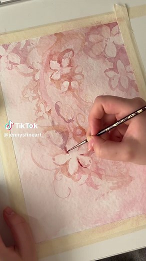 Watercolor Cherry Blossom Painting for Beginners